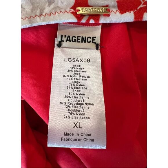 L'Agence Women's Rouge Lisa Ikebana Plunge Floral One-Piece Swimsuit Sz XL NWOT - Picture 10 of 10